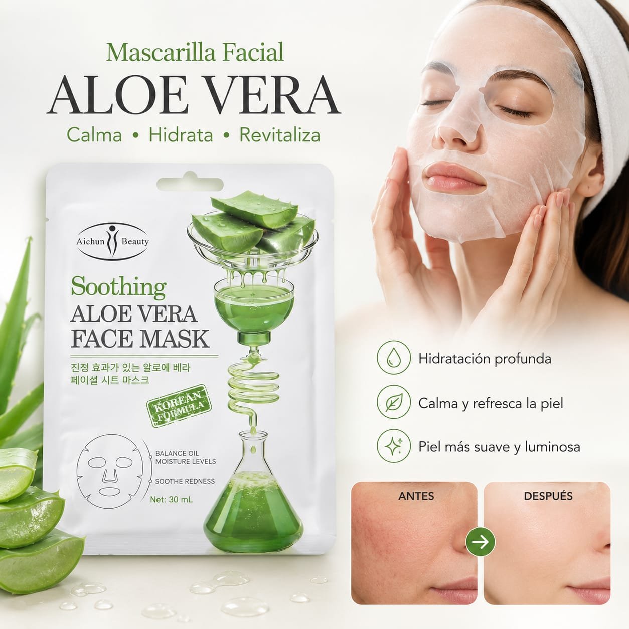 MASCARILLA DE ALOE VERA