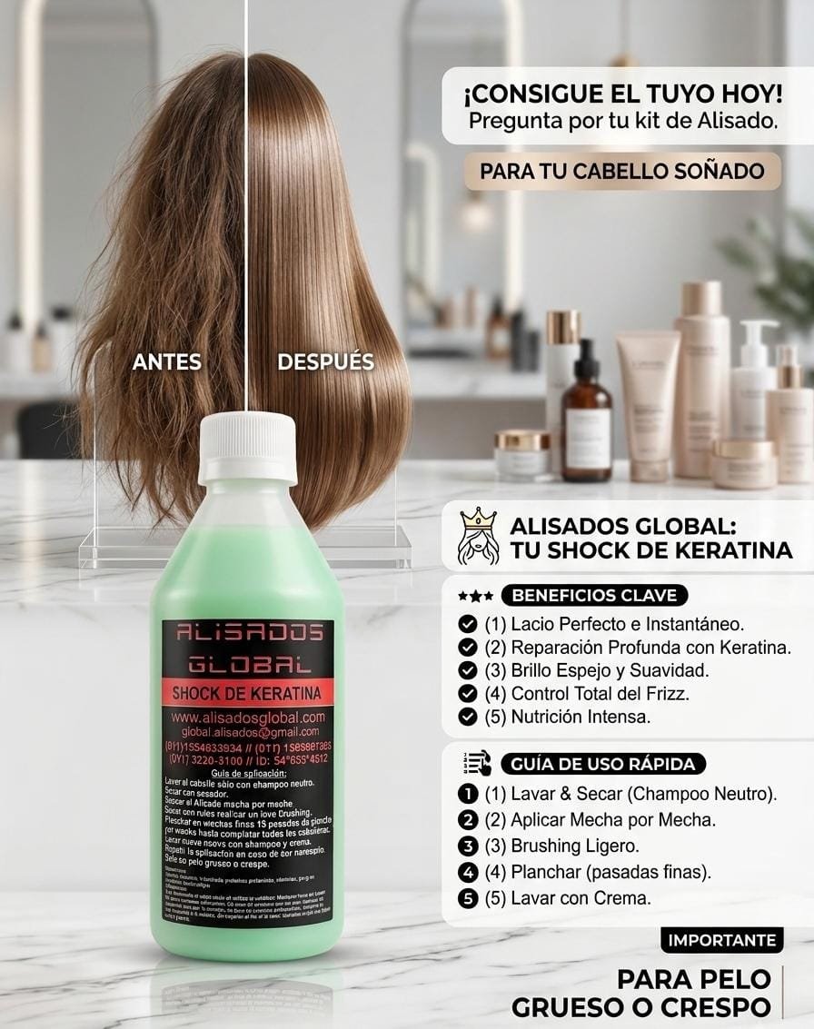 ALISADO GLOBAL CON SHOCK DE KERATINA