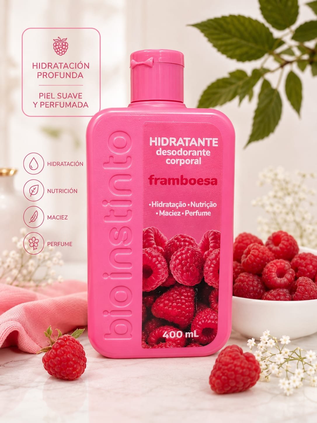 CREMA CORPORAL HIDRATANTE PERFUMADA POR 400ML