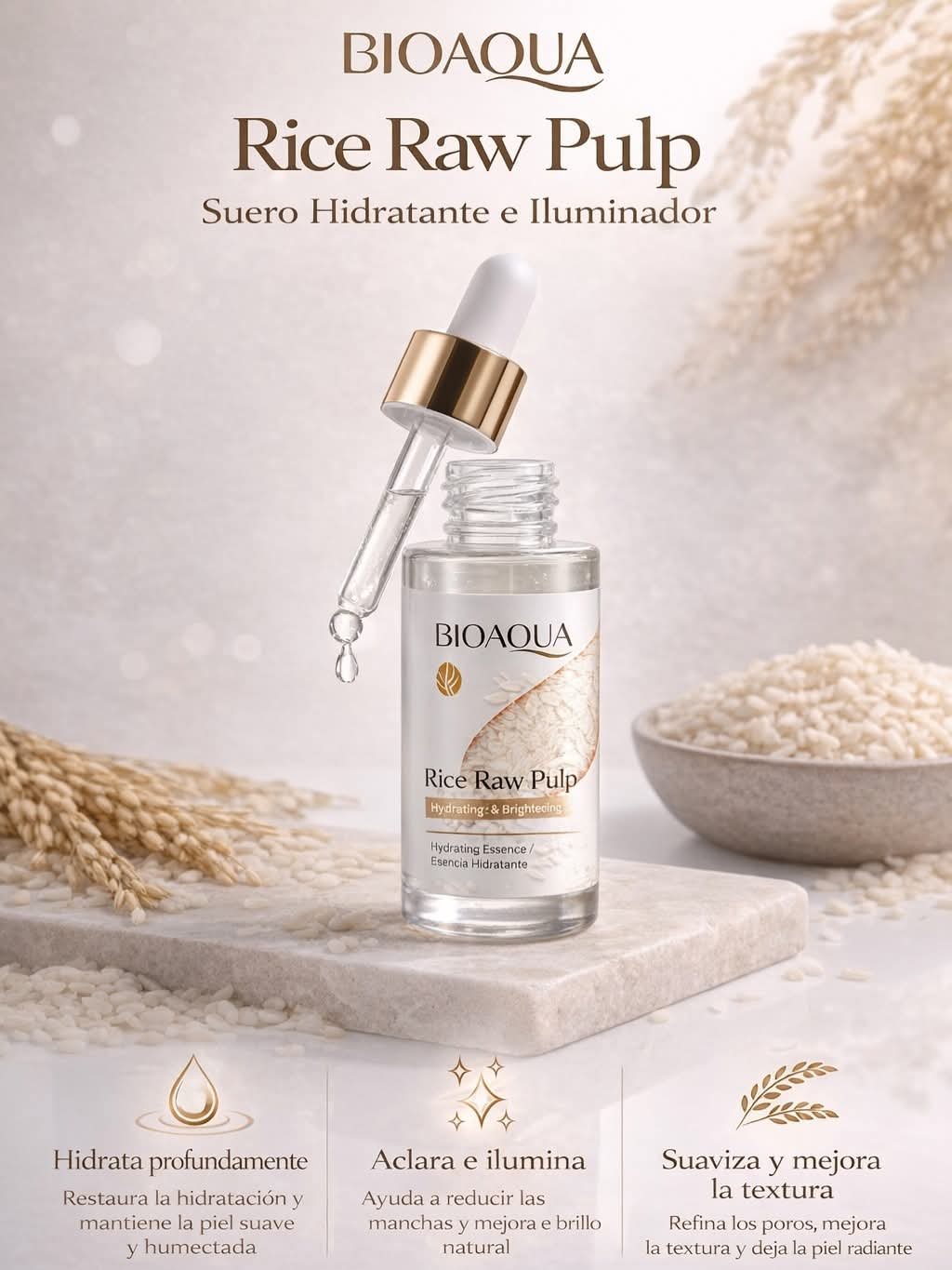SUERO HIDRATANTE DE ARROZ