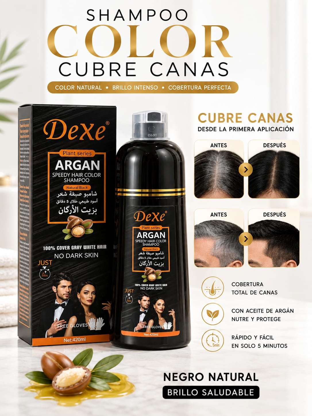 SHAMPOO COLOR CUBRE CANAS