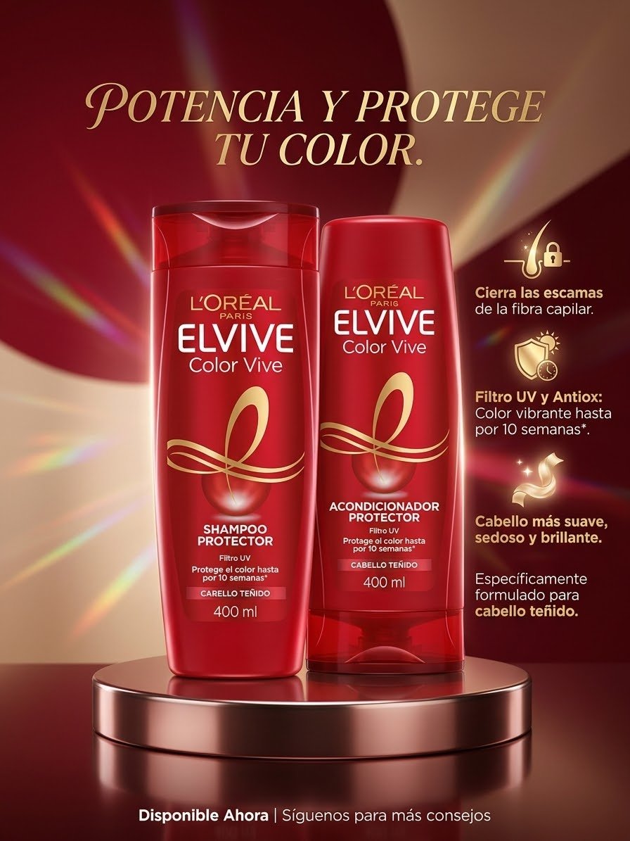 COMBO SHAMPOO Y ACONDICIONADOR ELVIVE POR 400 ML.
