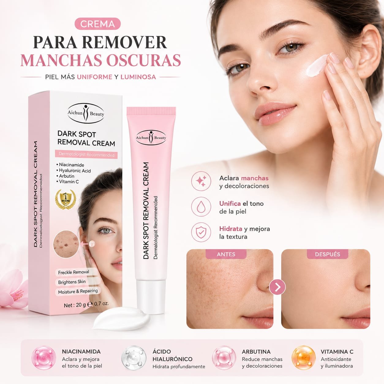 CREMA P/REMOVER MANCHAS OSCURAS