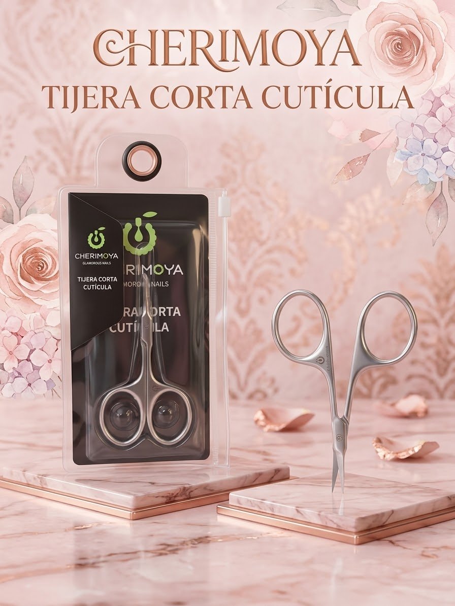 TIJERA CORTA CUTICULA PROFESIONAL DE ACERO INOXIDABLE