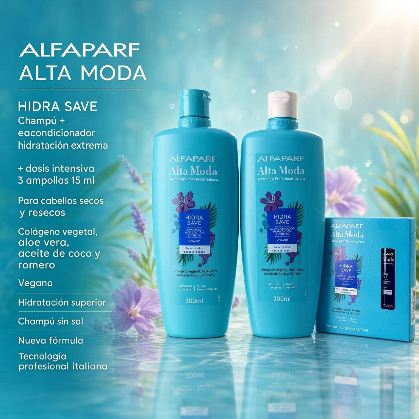 KIT COMPLETO CAPILAR C/AMPOLLAS ALFA PARF