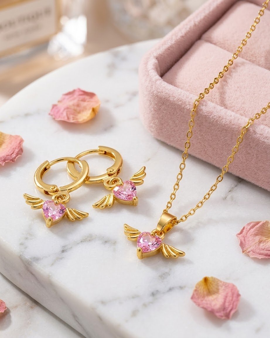 SET DE CADENITA+ARITOS DE ACERO