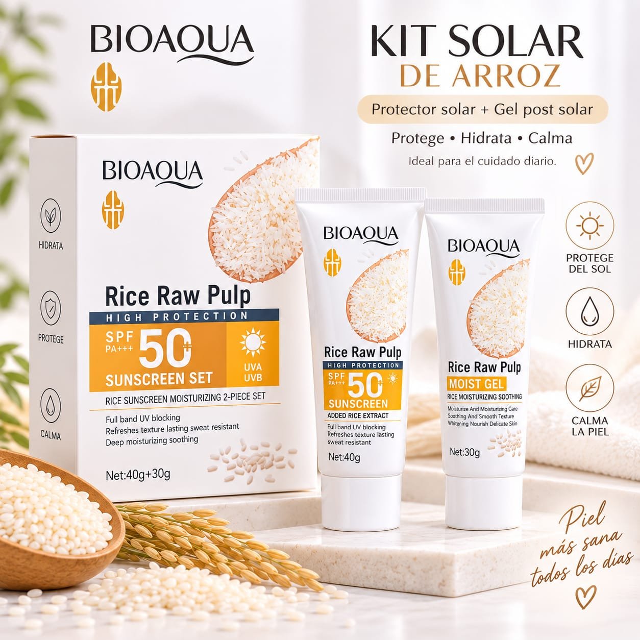 BIOAQUA KIT SOLAR  DE ARROZ
