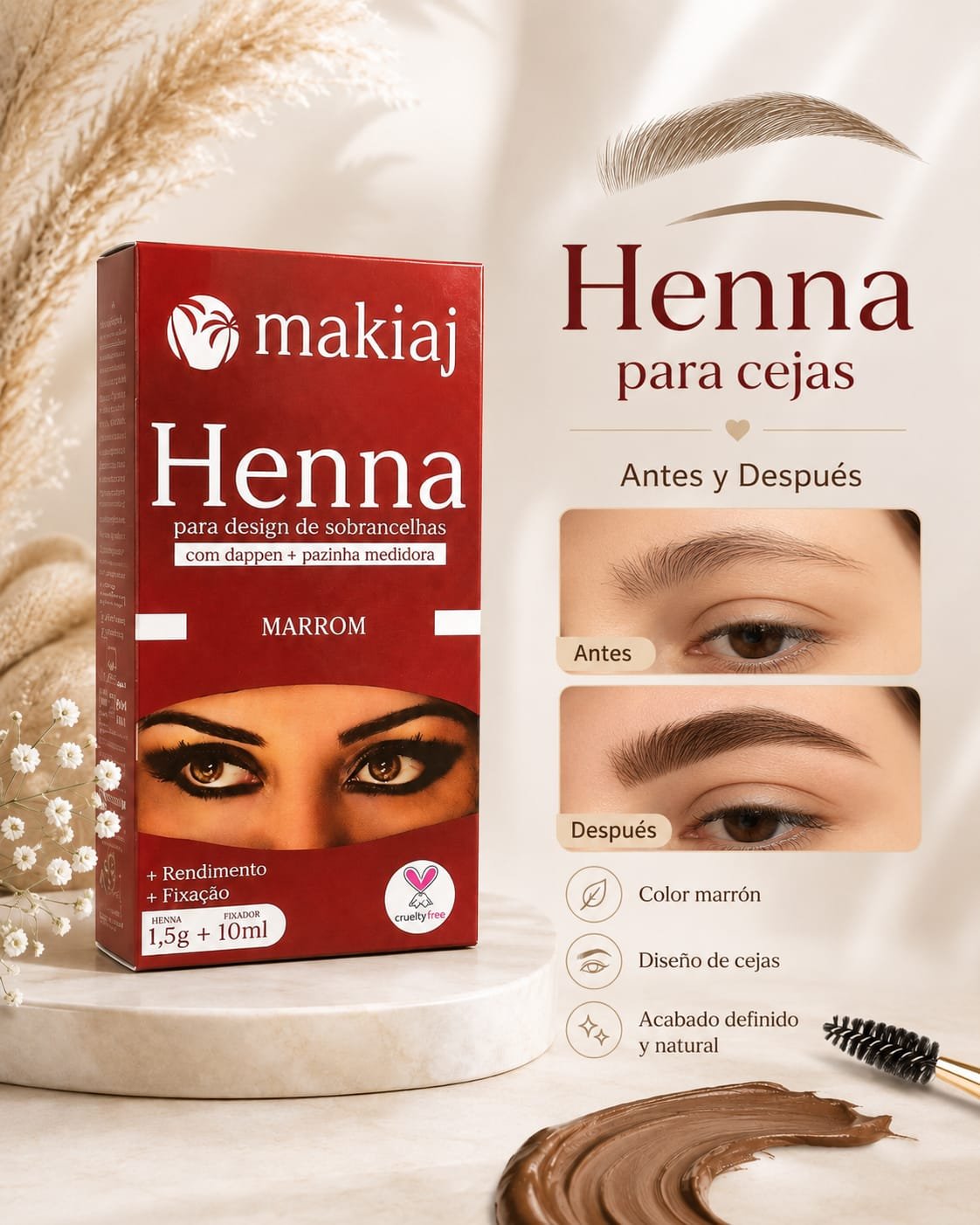 HENNA MARRON