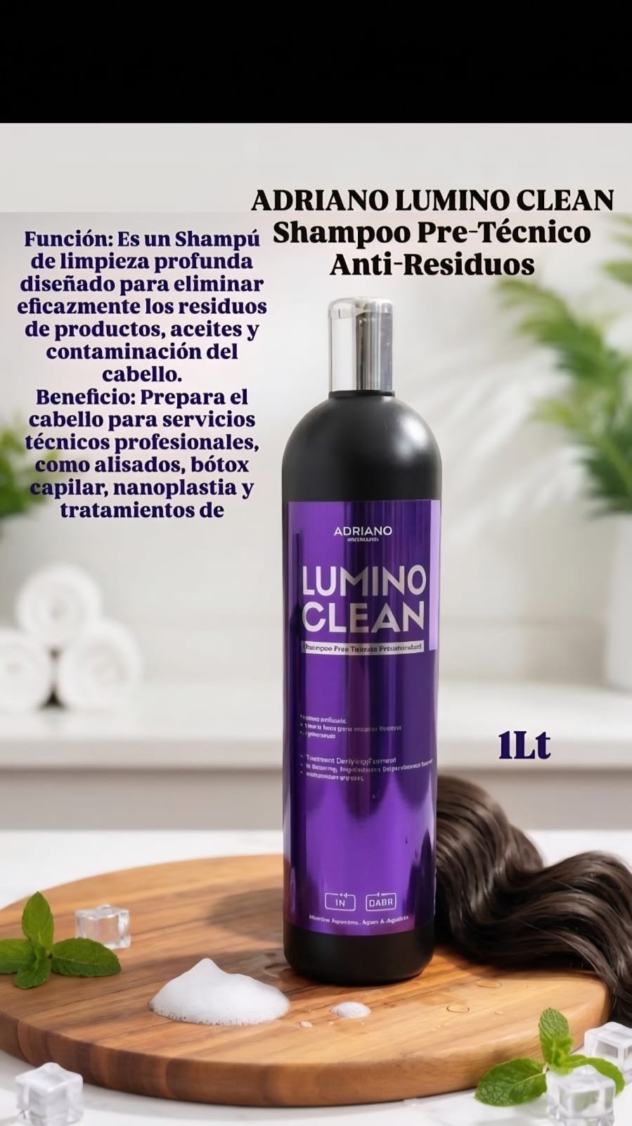 SHAMPOO PRE-TECNICO LUMINO CLEAN POR 1 LTS.