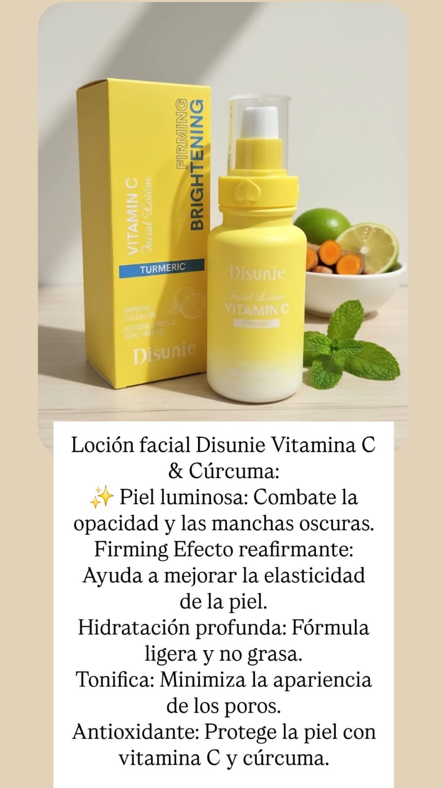 LOCIÓN FACIAL CON VITAMINA C