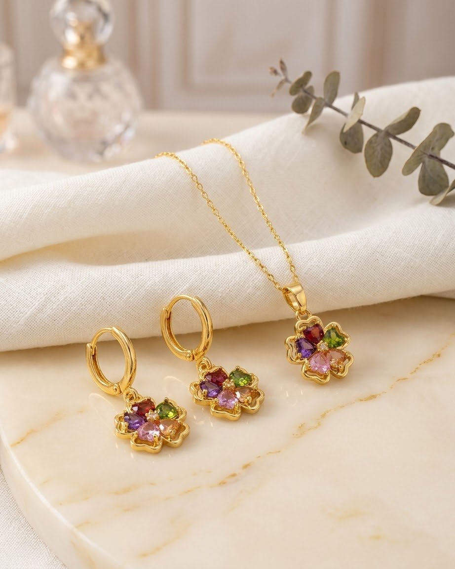 SET DE CADENITA+ARITOS DE ACERO