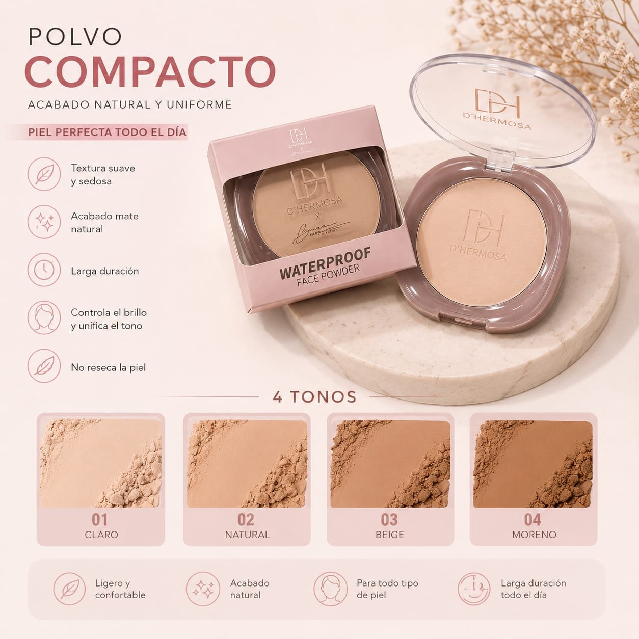 POLVO COMPACTO AL AGUA