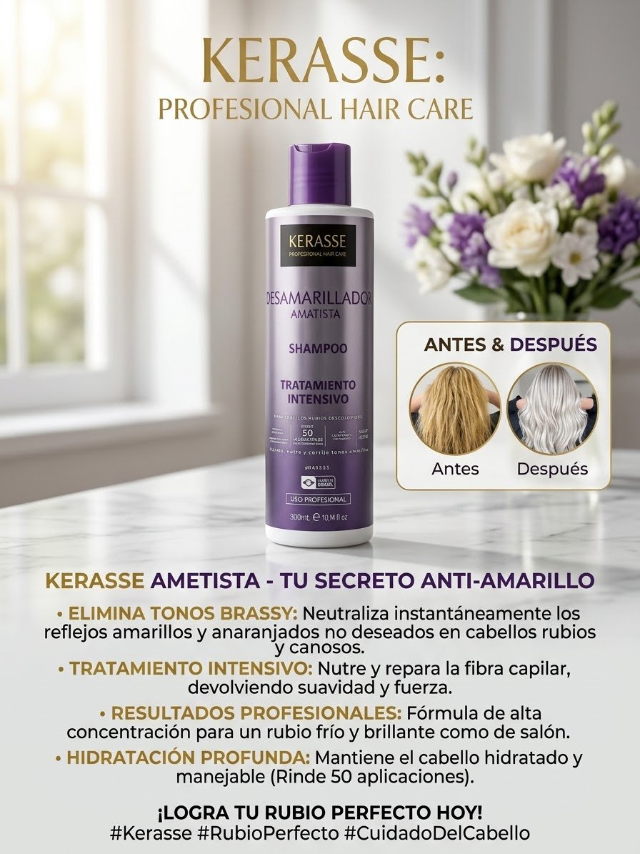 KERASSE SHAMPOO DESAMARILLADOR