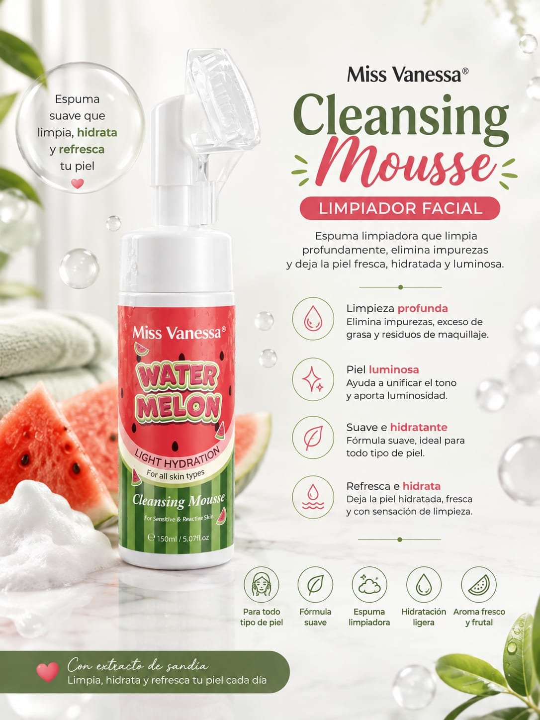 LIMPIADOR FACIAL DE MELON