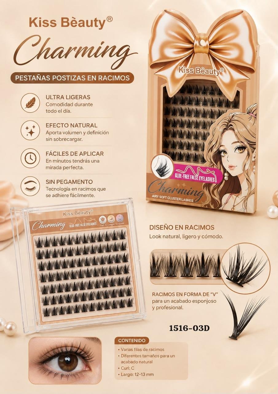 PESTAÑAS POSTIZAS EN RACIMOS