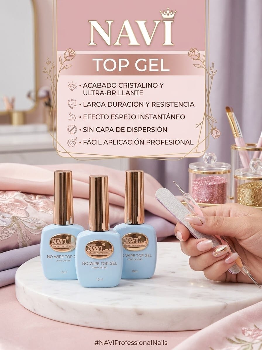 ESMALTE NAVI TOP GEL POR 15 ML