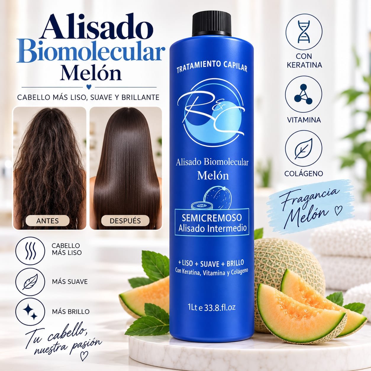 ALISADO BIOMOLECULAR DE MELON