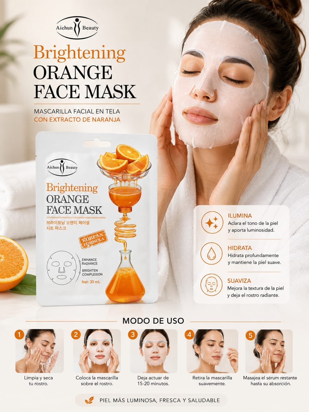 MASCARILLA BLANQUEADORA  DE NARANJA