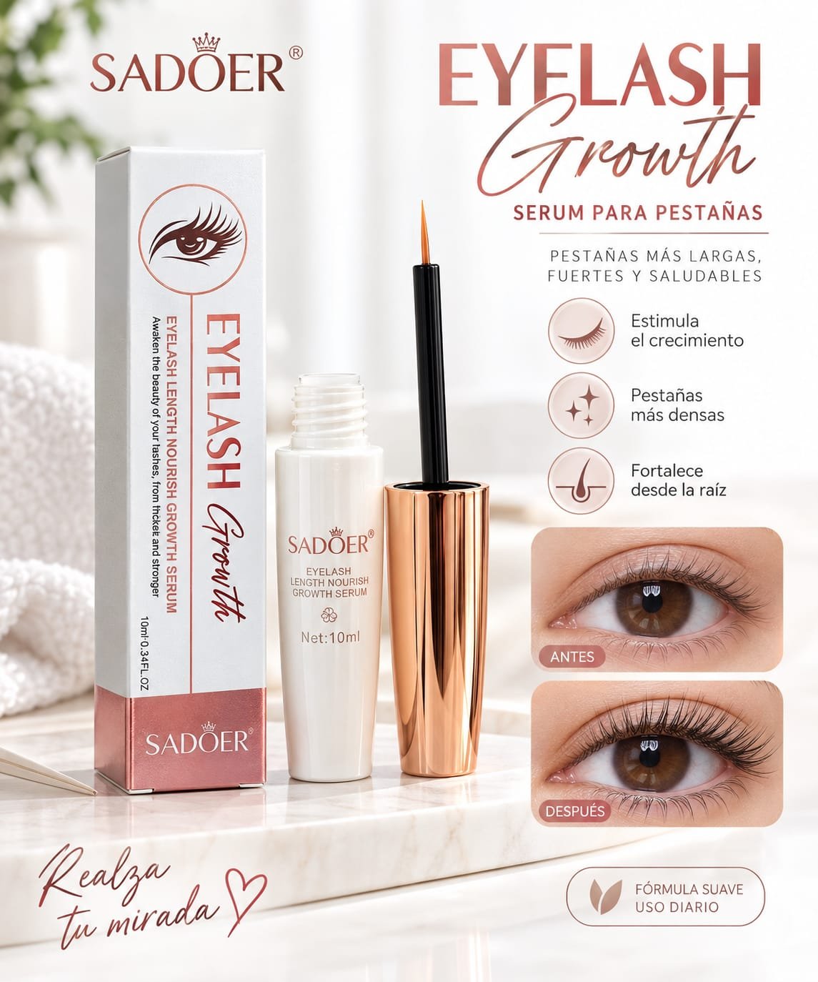 SERUM PARA CRECIMIENTO DE PESTAÑAS Y CEJAS