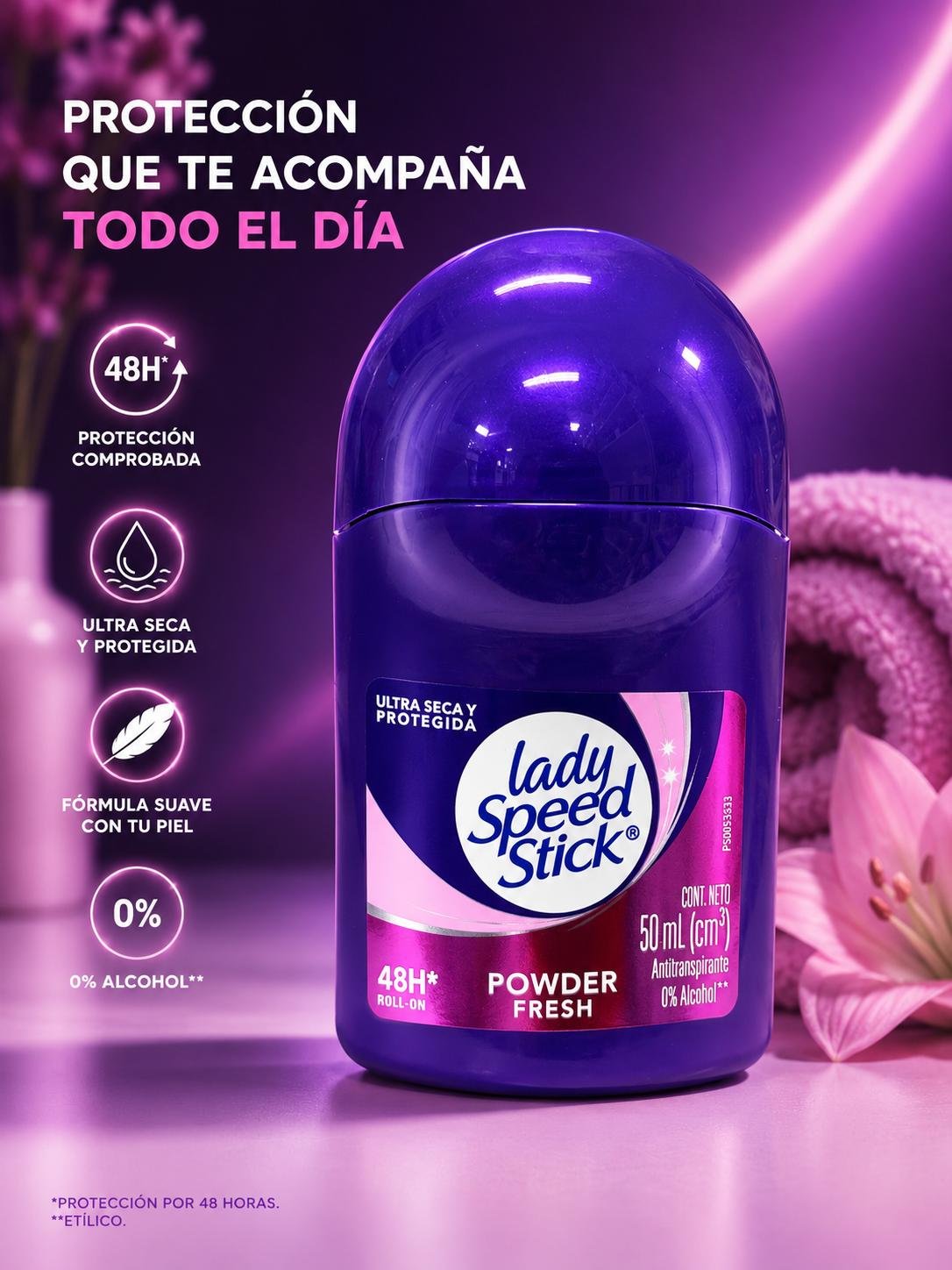 DESODORANTE LADY SPEED STICK 48 HS. DE PROTECCIÓN