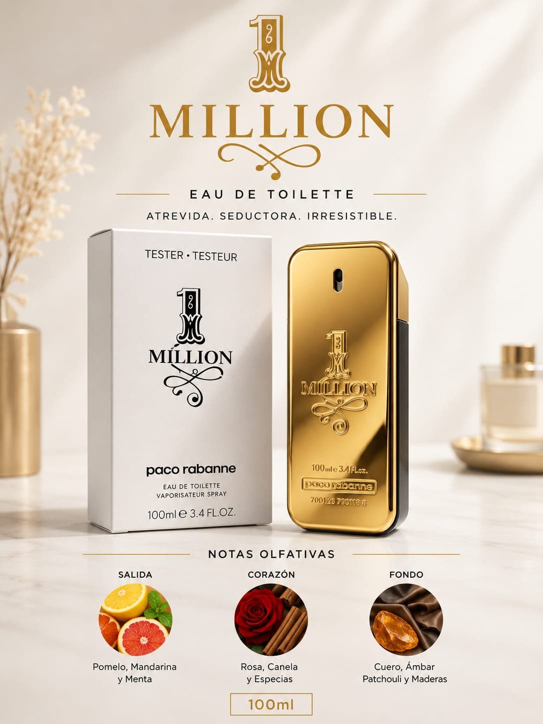 PERFUME 1 MILLION POR 100ML