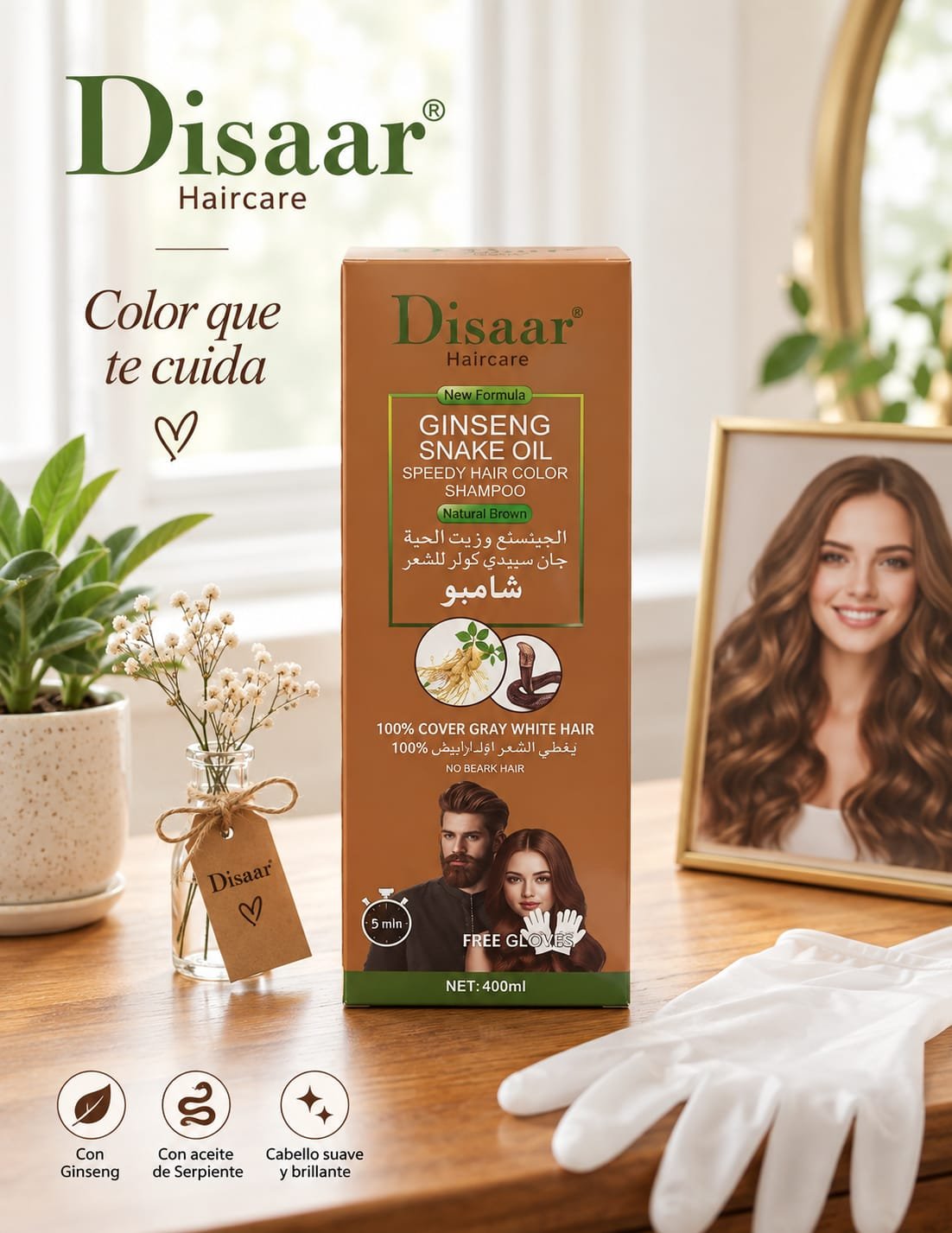 DISSAR SHAMPOO COLOR CON ACEITE DE SERPIENTE