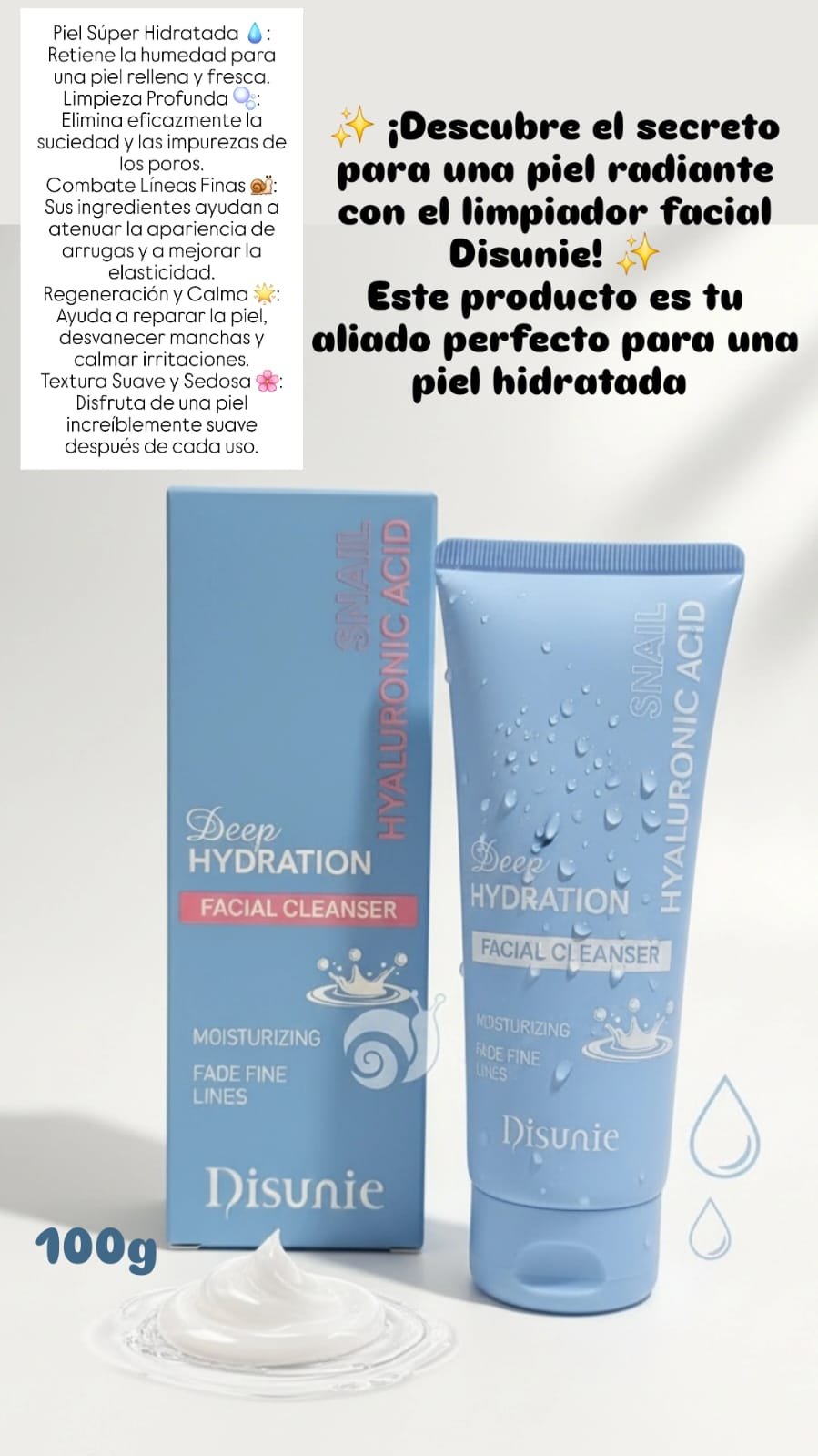 LIMPIADOR FACIAL POR 100G.