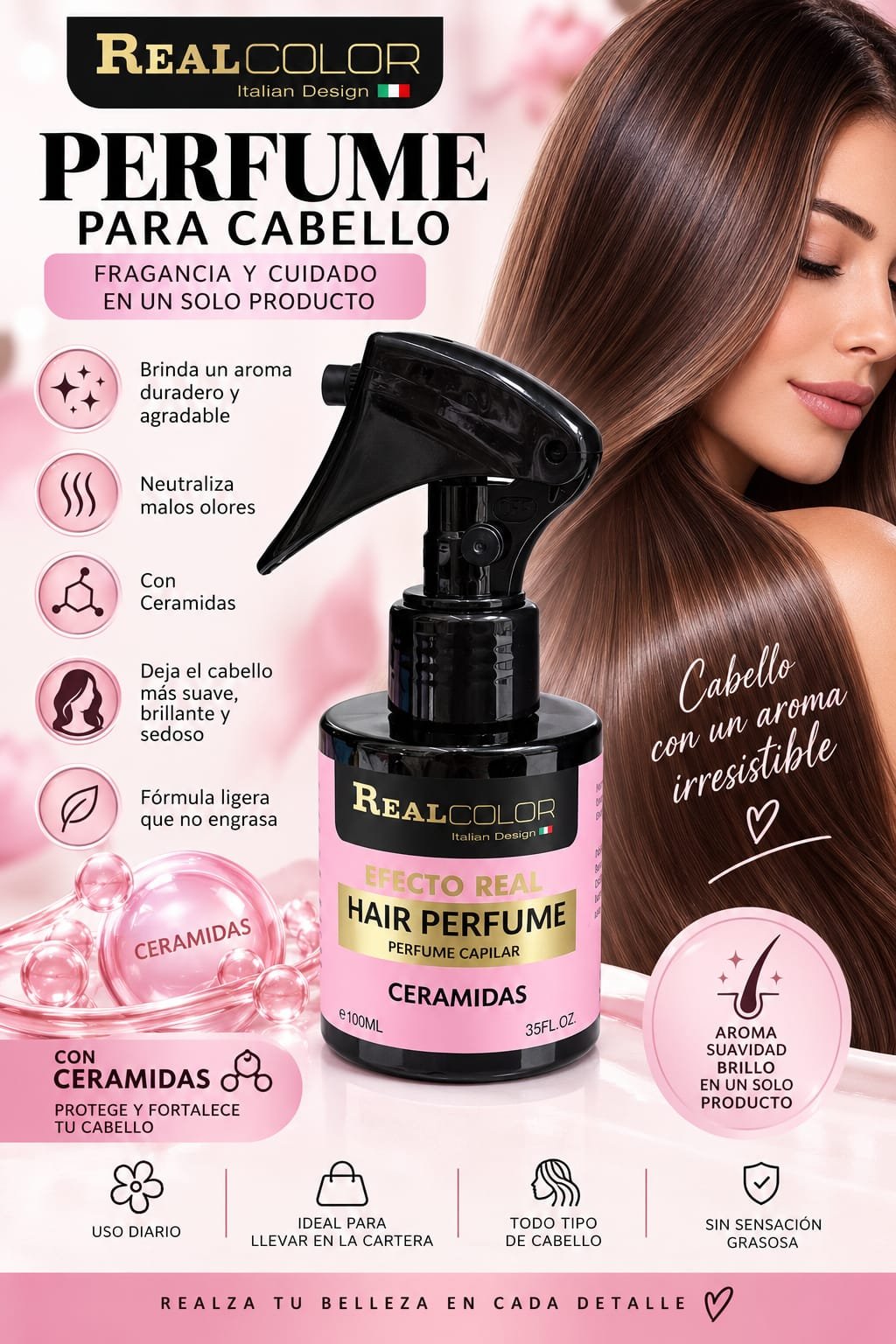 PERFUME PARA CABELLO CON CERAMIDAS
