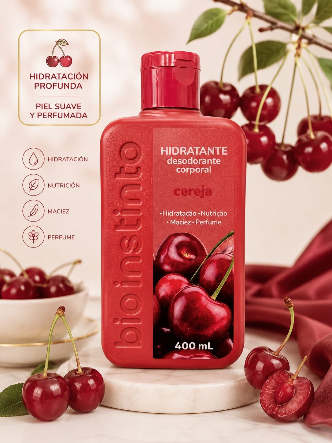 CREMA CORPORAL HIDRATANTE PERFUMADA POR 400ML
