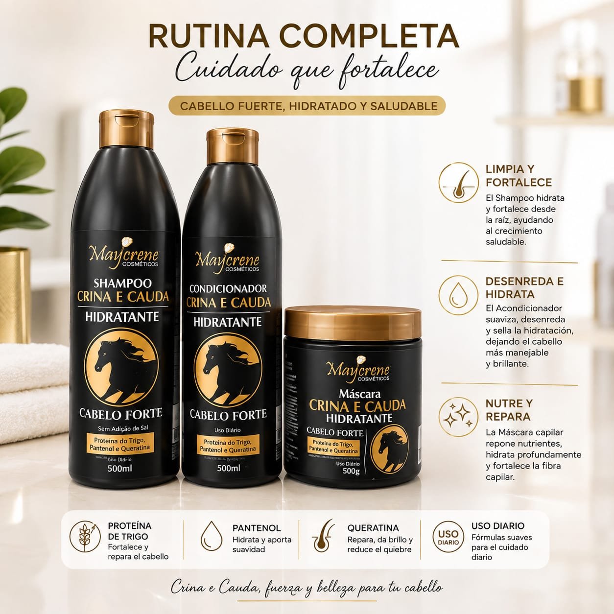 COMBO CAPILAR CON PANTENOL Y QUERATINA