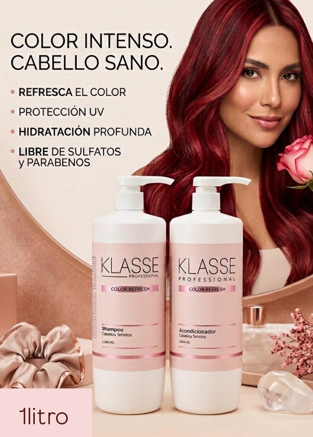 KLASSE PROFESIONAL COMBO SHAMPOO Y ACONDICIONADOR COLOR INTENSO