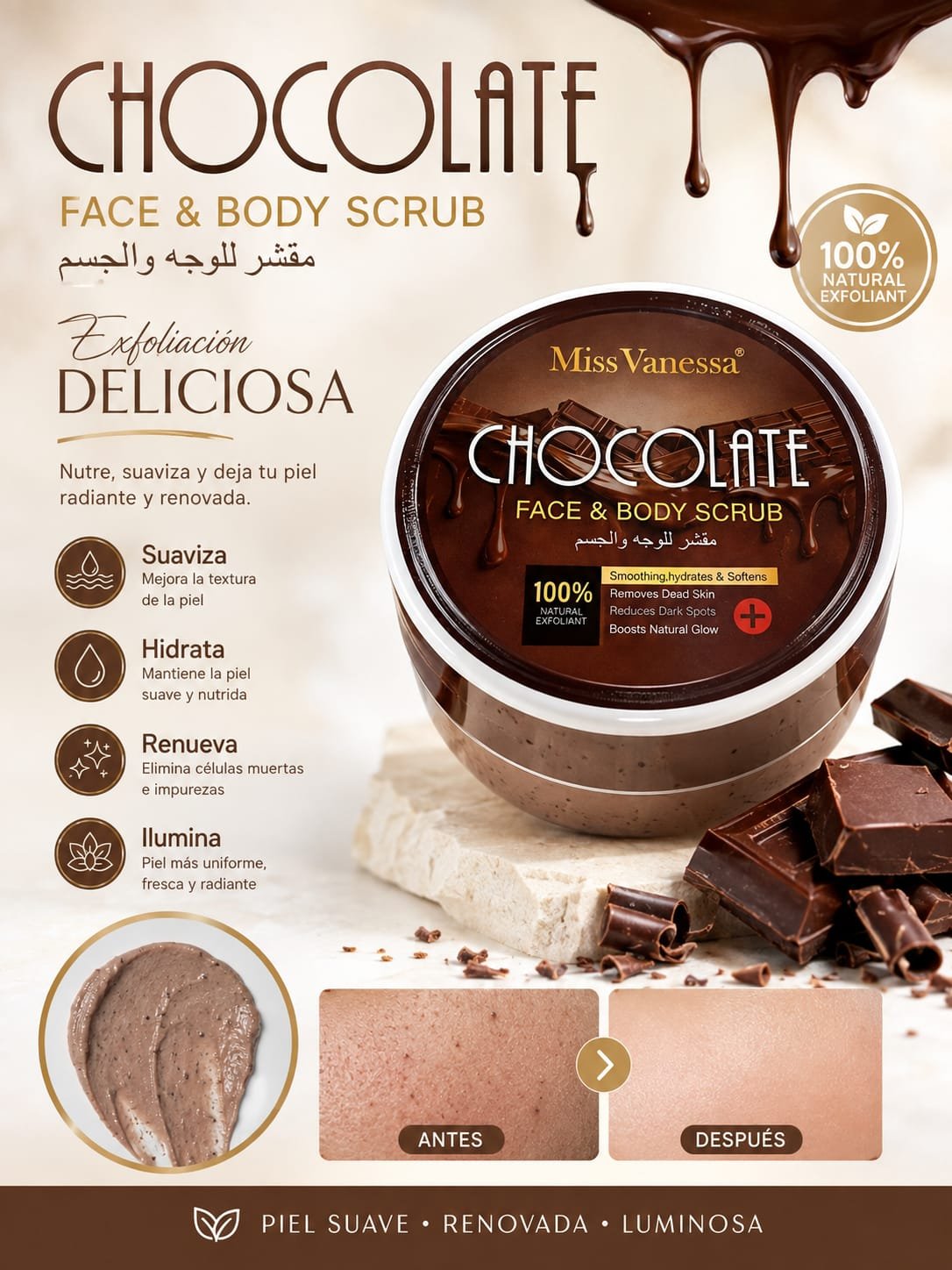 EXFOLIANTE DE CHOCOLATE