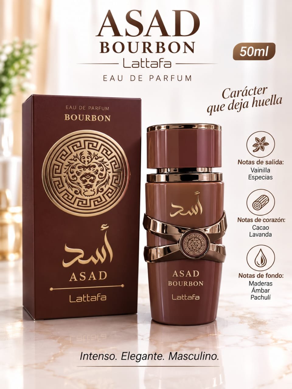 PERFUME ASAD BOURBON 50ML.
