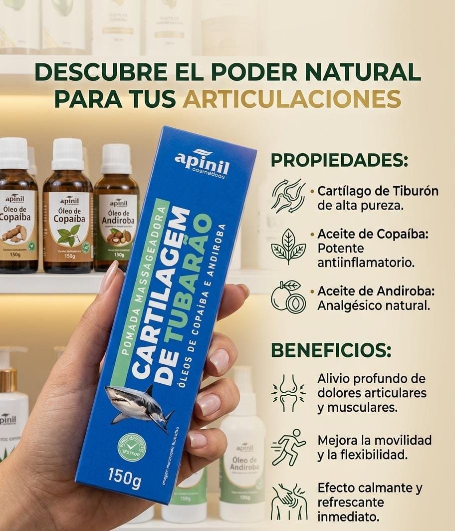 CARTILAGO DE TIBURON PARA TUS ARTICULACIONES