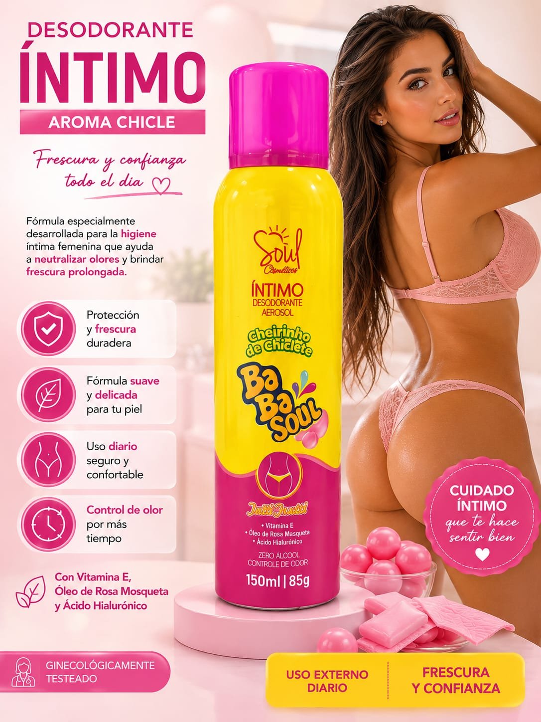 DESODORANTE INTIMO AROMA CHICLE