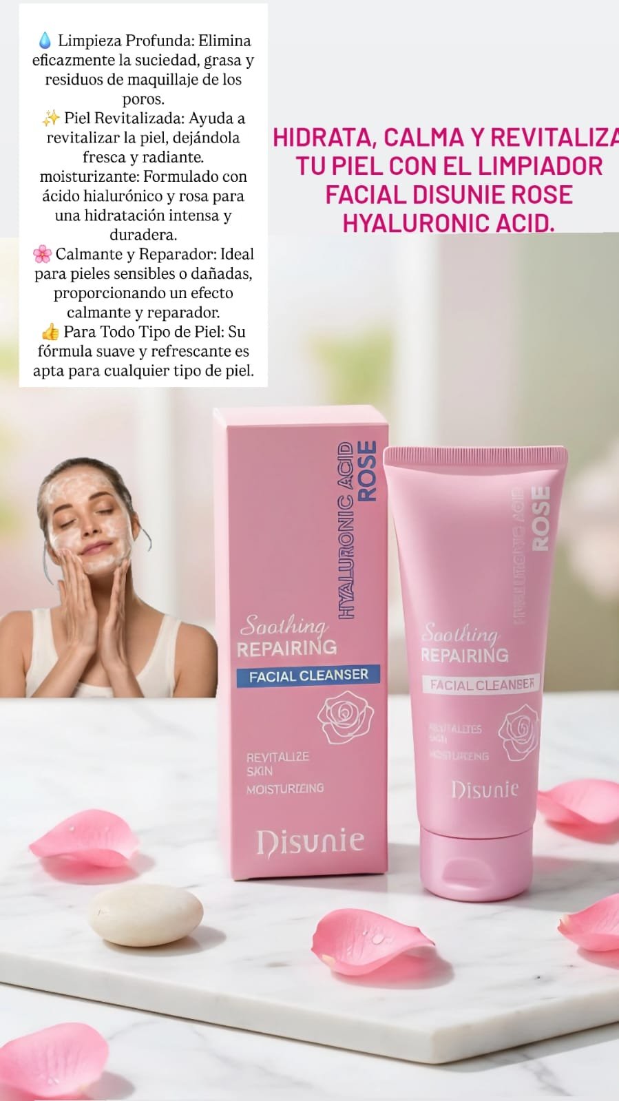 LIMPIADOR FACIAL DE ROSAS