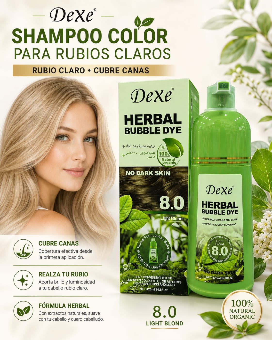 SHAMPOO RUBIO CLARO 8.0
