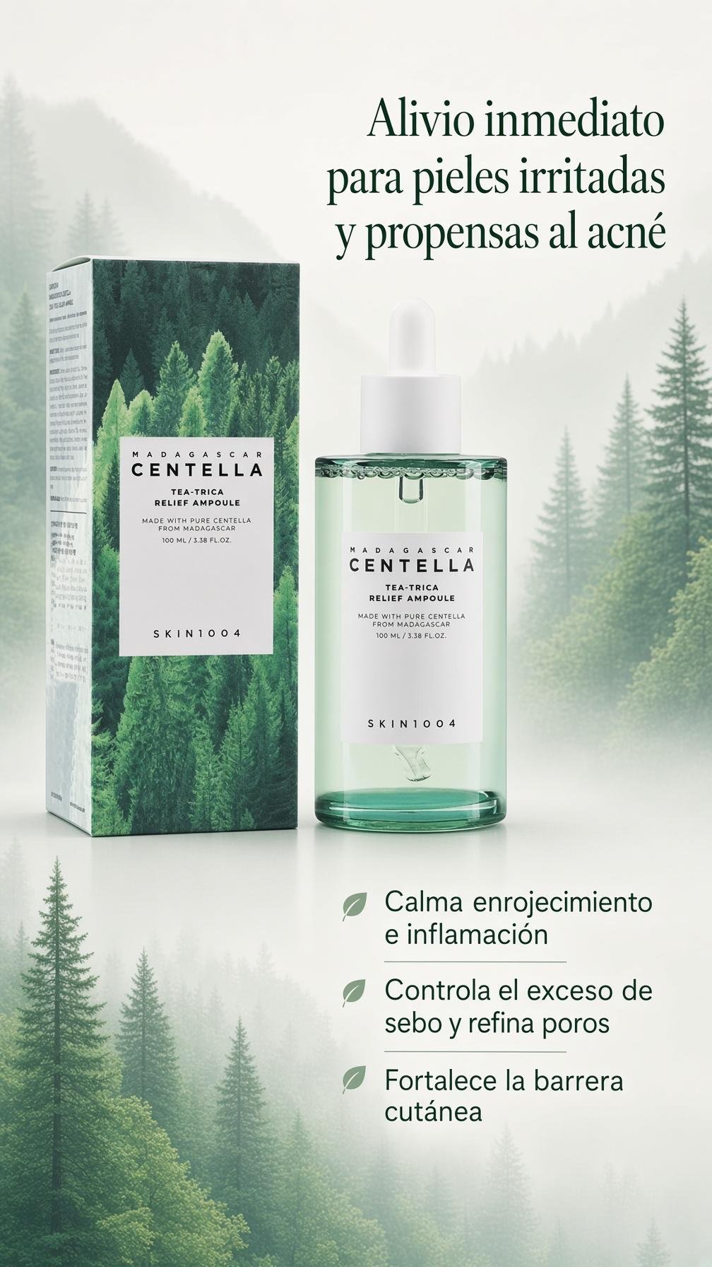SERUM TRATAMIENTO CON CENTELLA PARA ACNE POR 100ML