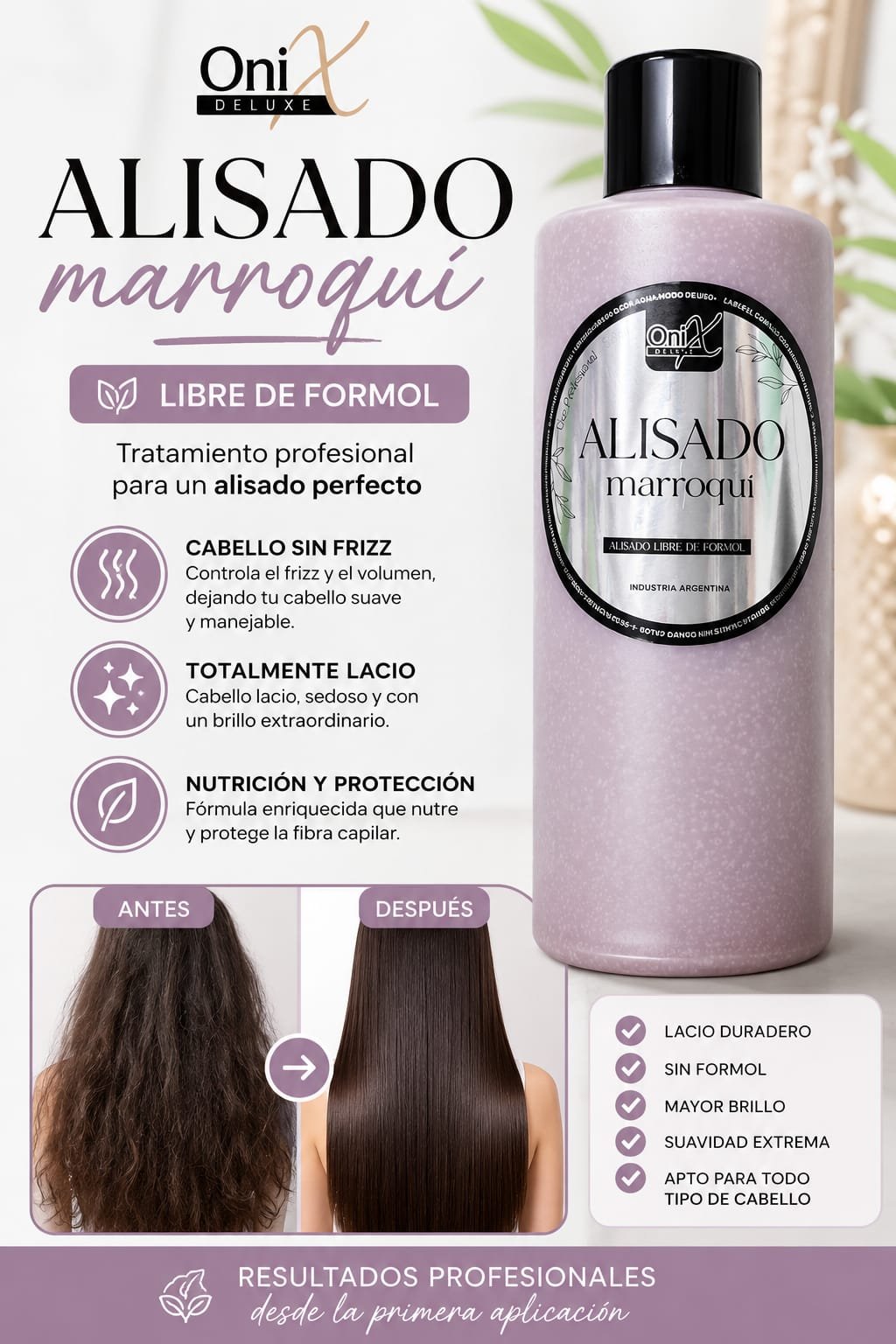 ALISADO MARROQUI POR 1 LTS.