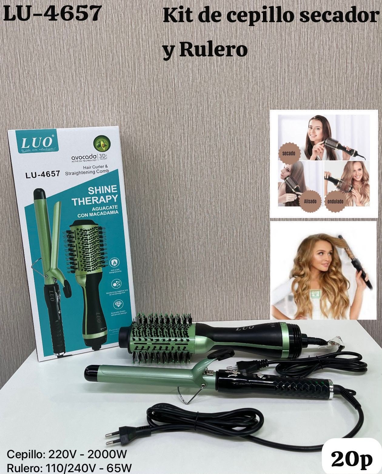KIT DE CEPILLO +RIZADOR