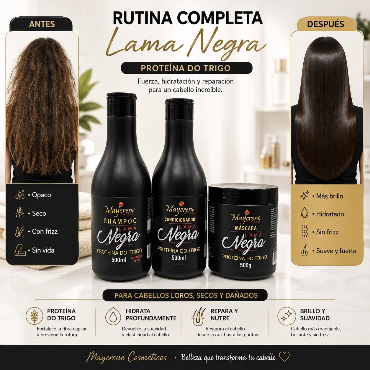 LAMA NEGRA COMBO COMPLETO