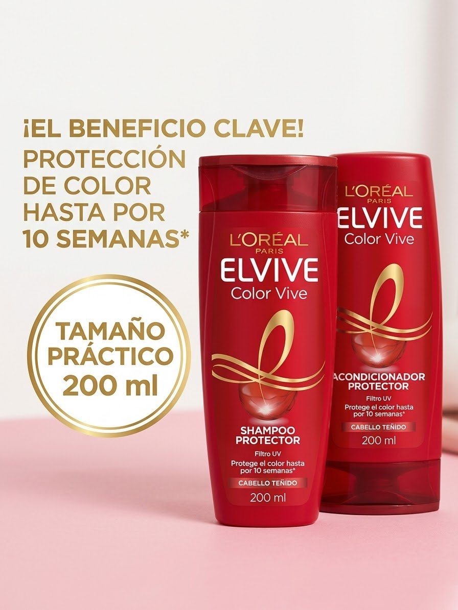 COMBO SHAMPOO Y ACONDICIONADOR ELVIVE POR 200 ML.