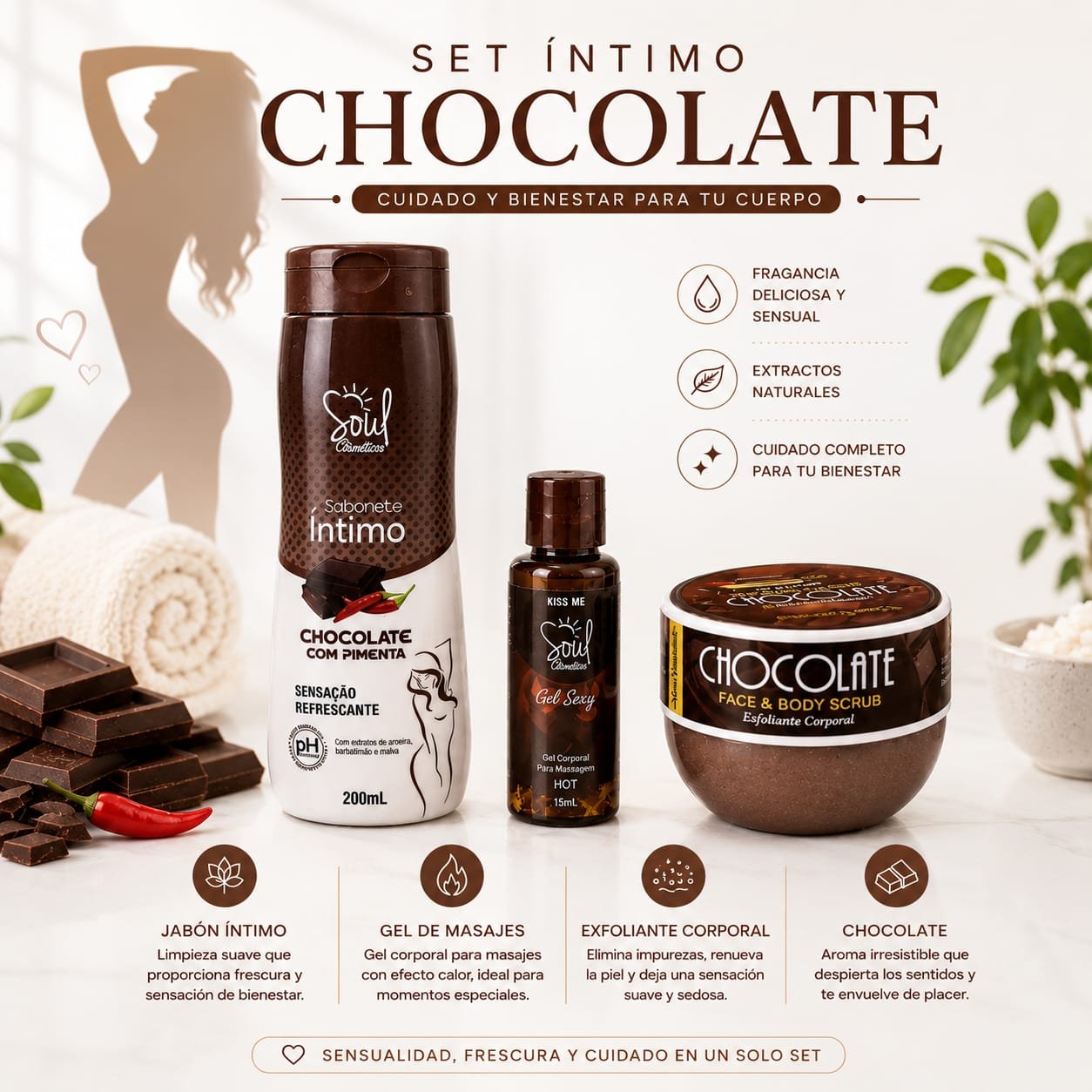 SET INTIMO DE CHOCOLATE