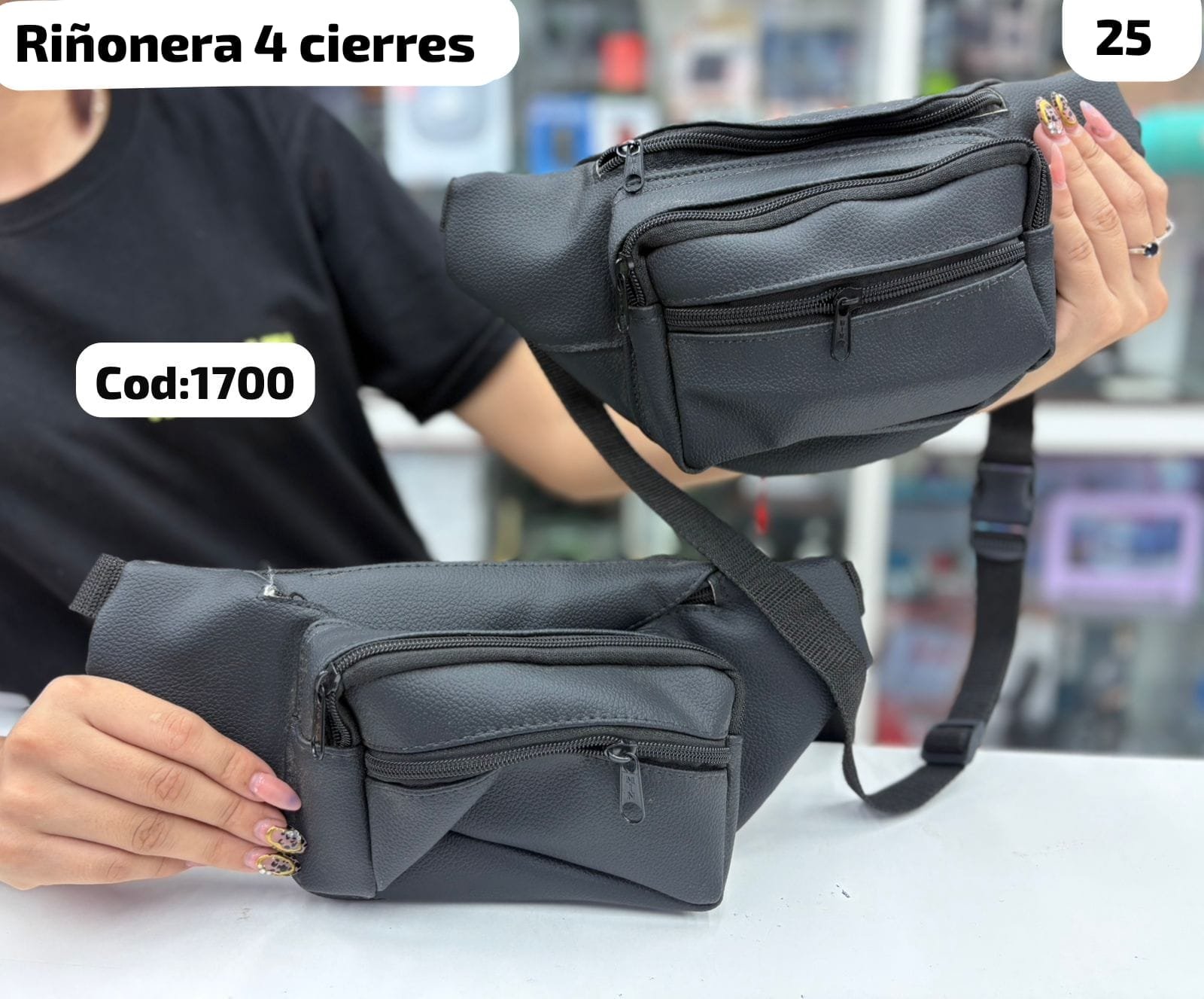 RIÑONERA 4 CIERRES