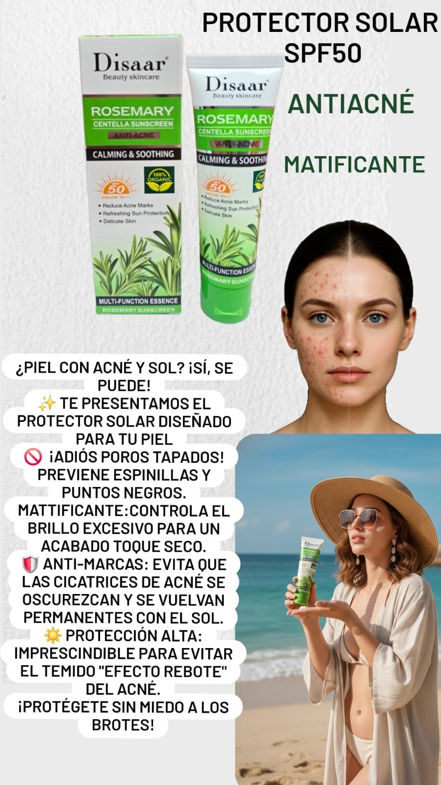 PROTECTOR SOLAR ANTIACNE