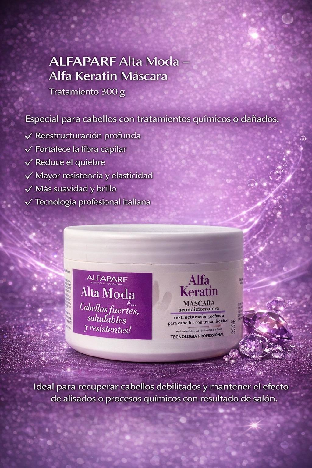 MASCARA ALFAPARF CON KERATINA