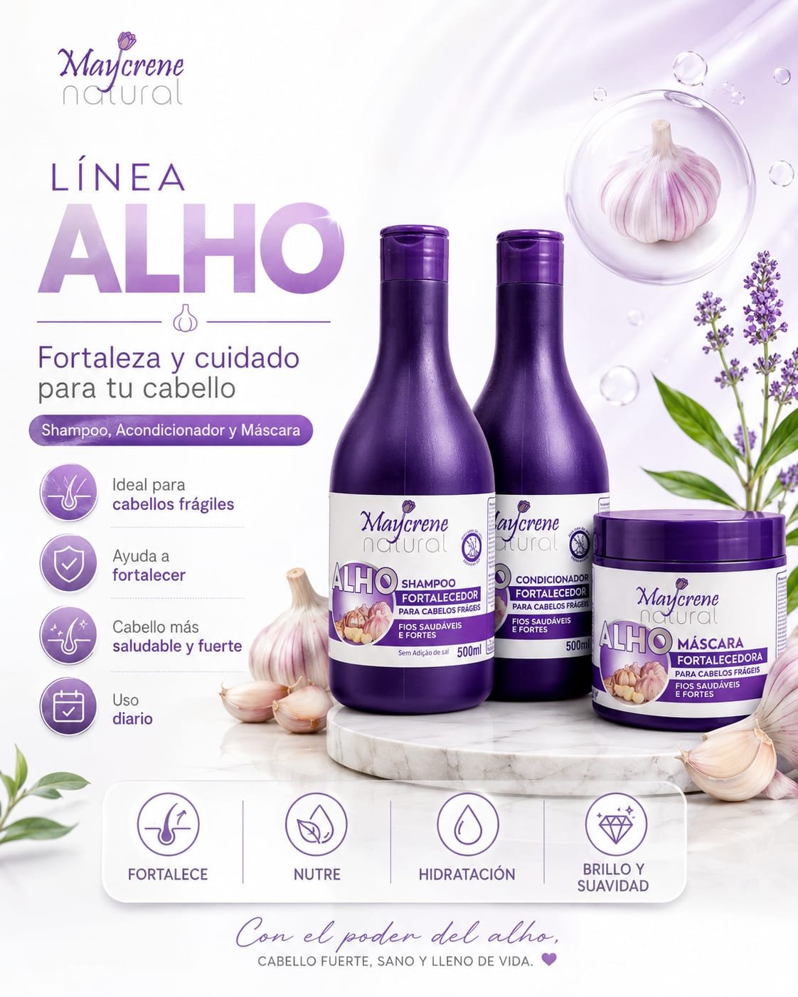 COMBO CAPILAR FORTALECEDOR DE AJO