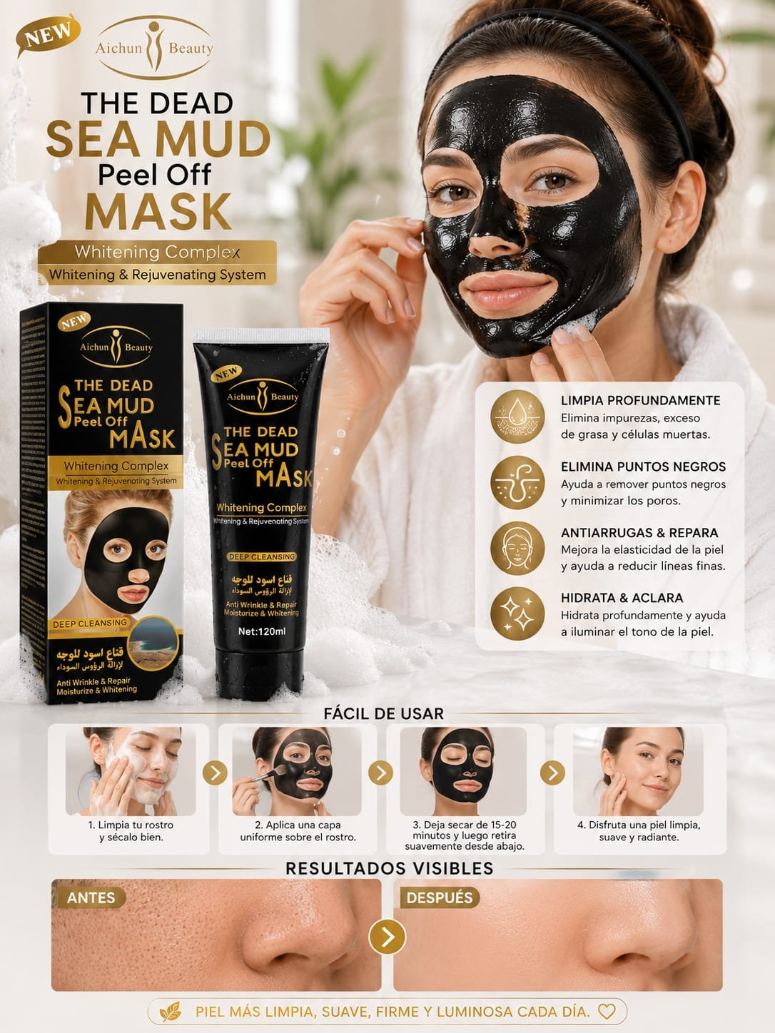 MASCARA PEEL OFF P/PUNTOS NEGROS