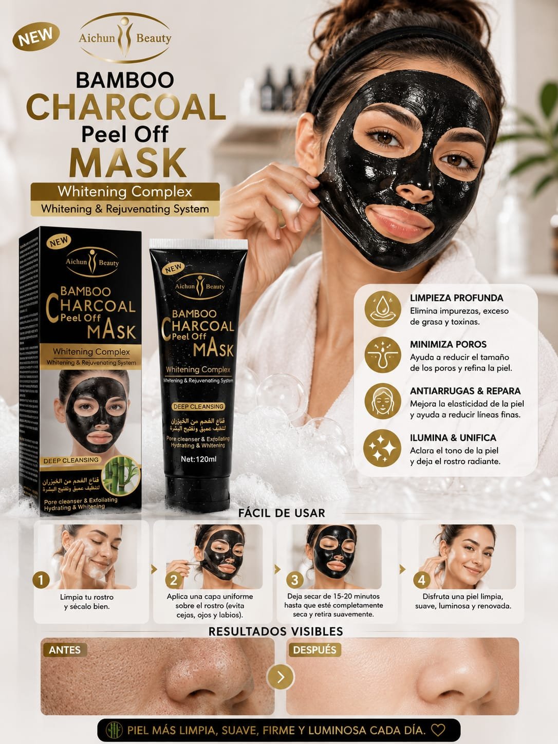 MASCARA PEEL OFF P/PUNTOS NEGROS
