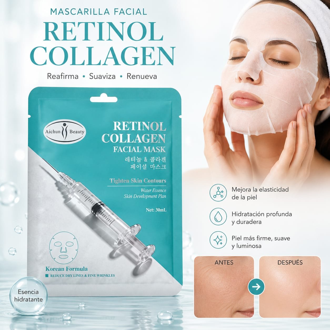 MASCARILLA DE RETINOL Y COLAGENO